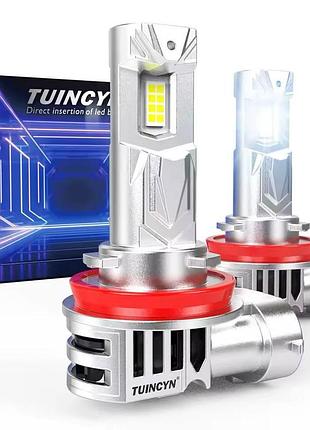 Автомобильная светодиодная лампа tuincyn h11 canbus, 30000lm 600% яркость 6000k h11