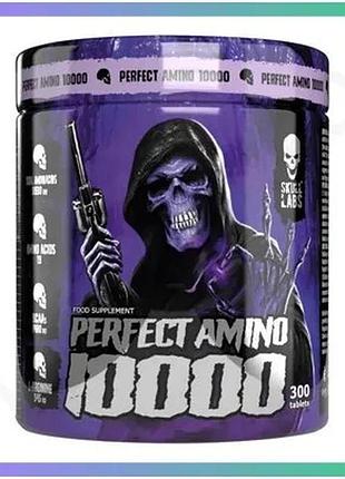 Амінокислота skull labs perfect amino 10000 300 таблеток для набору м'язової маси та відновлення енерг sku_fitsh_cn14895