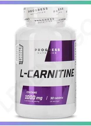 Жиросжигатель progress nutrition l-carnitine 30 таблеток для снижения веса и энергии l-карнитин sku_fitsh_cn5353