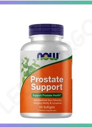 Натуральна добавка now prostate support 90 капсул для підтримки чоловічого здоров'я репродуктивна сист sku_fitsh_cn4534