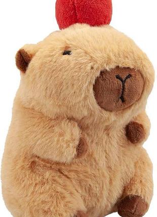 Игрушка каприбара с яблоком,14 см