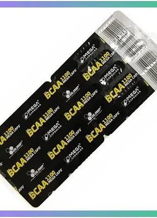 Амінокислота bcaa olimp sport nutrition 1100 mega caps 30 капсул для м'язового відновлення та витривал sku_fitsh_cn270