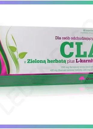 Жиросжигатель olimp sport nutrition cla с экстрактом зеленого чая и l-карнитином 60 капсул для похуден sku_fitsh_cn274