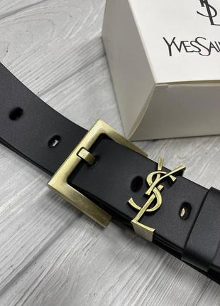 Модний шкіряний ремінь в стилі yves saint laurent