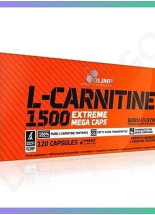 Жиросжигатель olimp l-carnitine 1500 extreme mega caps 120 капсул для похудения и энергии sku_fitsh_cn325