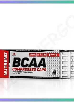 Амінокислота bcaa nutrend bcaa compressed 120 капсул для набору м'язової маси та відновлення витривало sku_fitsh_cn7319
