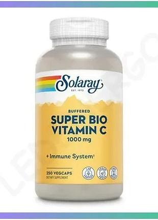 Вітаміни та мінерали solaray super bio vitamin c 250 вегакапсул для імунної системи та загального оздо sku_fitsh_cn10206