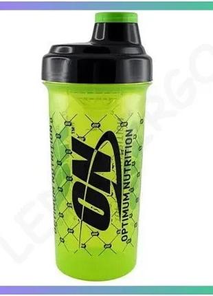 Шейкер optimum nutrition 700 мл салатовый с закруткой и сеткой для спортивных напитков sku_fitsh_cn13070