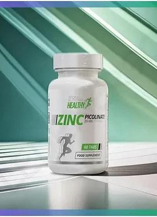 Витамины и минералы healthy zinc picolinate 60 таблеток для поддержания иммунной системы и здоровья ко sku_fitsh_cn15430