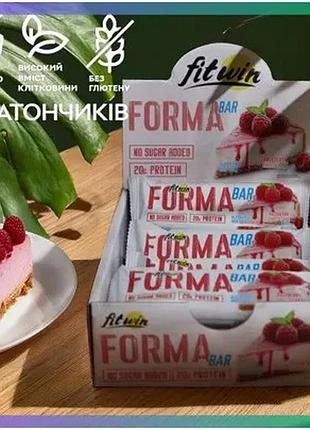 Протеиновый батончик fitwin forma bar 60 г малиновый чизкейк без сахара для активных людей перекус sku_fitsh_cn14866-2