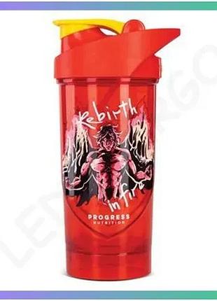 Шейкер progress nutrition phoenix rebirth in fire 700 мл красный для протеиновых коктейлей и добавок sku_fitsh_cn15701
