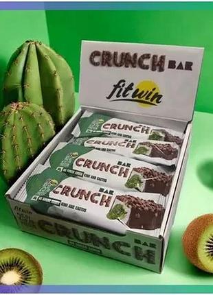 Протеиновый батончик fitwin crunch bar 25% 12*50 г киви как перекус для спортсменов и активных людей sku_fitsh_cn15979-2