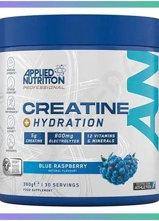 Креатин applied nutrition creatine + hydration 30 порций ежевика для набора мышечной массы и восстанов sku_fitsh_cn20019-1