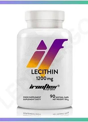Соевый лецитин ironflex lecithin 1200 мг 90 капсул для мозга и нервной системы добавка для взрослых sku_fitsh_cn20102-1