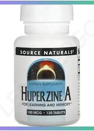 Натуральна добавка source naturals huperzine а 100 мкг 120 таблеток для покращення пам'яті та концентр sku_fitsh_cn12628