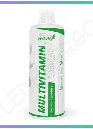 Жидкие витамины healthy multivitamin liquid 1 литр апельсин для поддержания здоровья и энергии sku_fitsh_cn15154-1