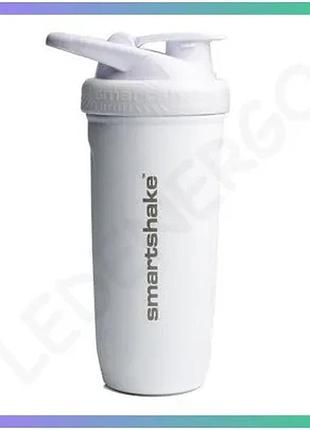 Шейкер smart shake reforce 900 мл з нержавіючої сталі білий для приготування коктейлів і напоїв sku_fitsh_cn14979