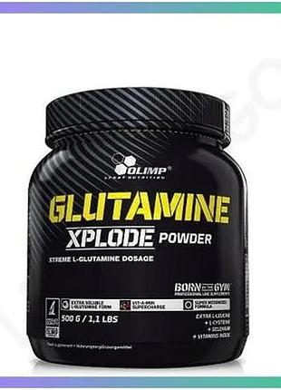 Амінокислота olimp sport nutrition glutamine xplode powder 500г ананас для відновлення м'язів та витри sku_fitsh_cn0277-1