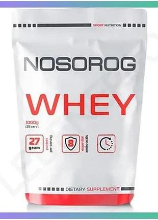 Протеїн nosorog whey 1 кг банан сироватковий концентрат для набору м'язової маси та відновлення sku_fitsh_cn8324-1