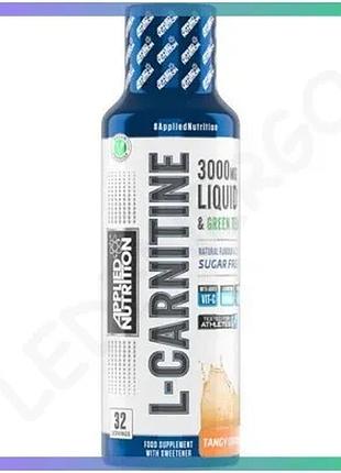 Жиросжигатель applied nutrition l-carnitine liquid 3000 480 мл апельсин для похудения и метаболизма sku_fitsh_cn6454-1