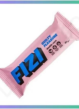 Батончик fizi guilty pleasure bar двойной кокос 45 грамм без добавленного сахара для перекуса растител sku_fitsh_cn12376