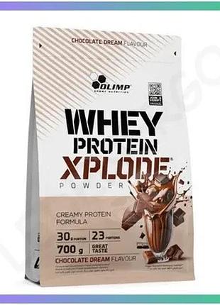 Сывороточный протеин olimp whey protein xplode 700г шоколадный концентрат для набора массы и восстанов sku_fitsh_cn20374-4