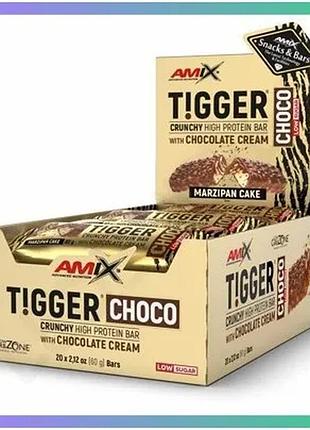 Протеиновый батончик amix tigger choco crunchy 60 г с шоколадом и арахисовым маслом для фитнеса и спор sku_fitsh_cn15945-2