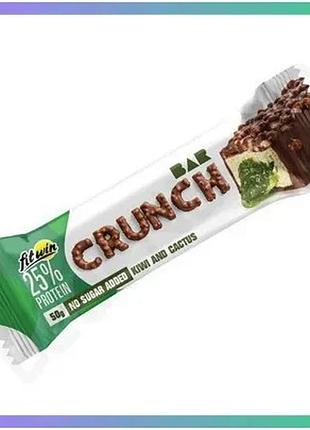 Протеиновый батончик fitwin crunch bar 25% 50 г киви-кактус для активных людей перекус sku_fitsh_cn15978-3