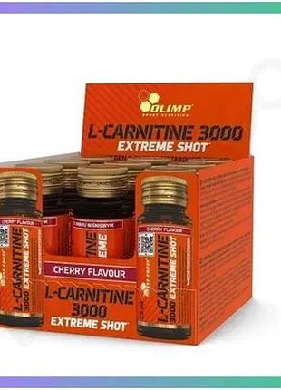Рідкий l-карнітин olimp sport nutrition l-carnitine 3000 extreme shot вишня для зниження ваги та енерг sku_fitsh_cn14647-1