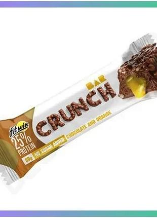 Протеиновый батончик fitwin crunch bar 25% шоколад-апельсин 50 г перекус для активных людей и спортсме sku_fitsh_cn15978-2