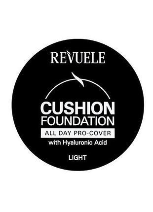 Тональный крем-кушон для лица revuele cushion foundation тон светло-бежевый, 9 г