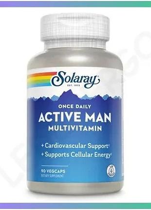 Мультивитамины для мужчин solaray once daily active man 90 вегакапсул для ежедневного рациона витамини sku_fitsh_cn20302-1