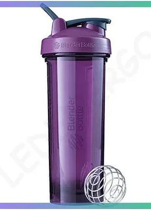 Шейкер blenderbottle pro 940 мл сливовый для протеиновых коктейлей с венчиком sku_fitsh_cn4038