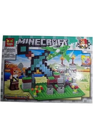 Конструктор minecraft bamboo sword sentry сторожевой меч светящиеся блоки 220 деталей