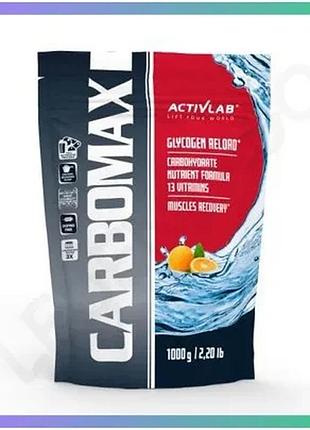 Передтренувальний комплекс activlab carbomax 1 кг апельсин для енергії і витривалості порошок sku_fitsh_cn13410-1