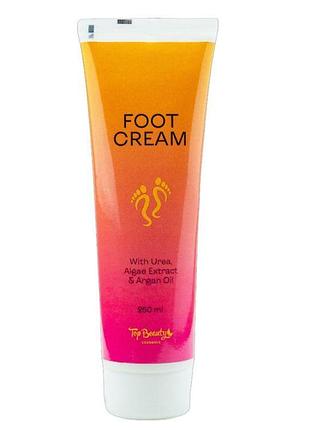 Крем для ног с мочевиной top beauty foot cream, 250 мл
