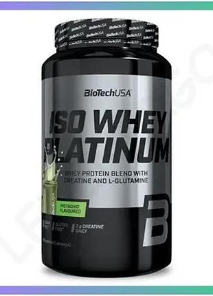 Сывороточный изолят biotech iso whey platinum 908 грамм фисташка для набора мышечной массы и восстанов sku_fitsh_cn20397-3