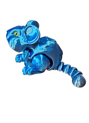 Іграшка дитяча 3d шиншила синя рухома 18 см