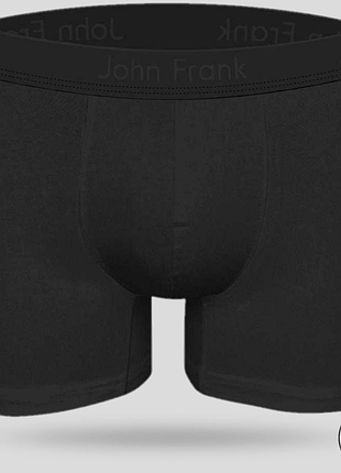 Трусы мужские черные 3xl/4xl модальные боксеры john frank jfbmodnapls100 black 3xl