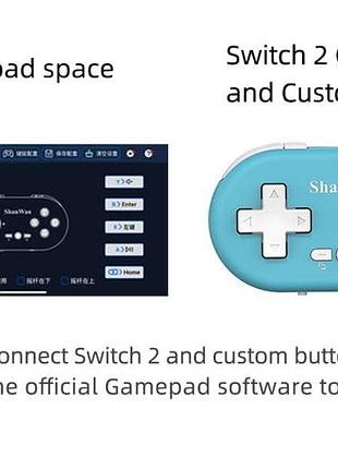 Мини-контроллер shanwan bluetooth gamepad q36 wireless gaming controller 3