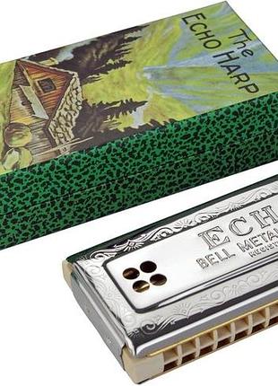 Губная гармошка hohner echo harp 5464 cg в тоне c/g