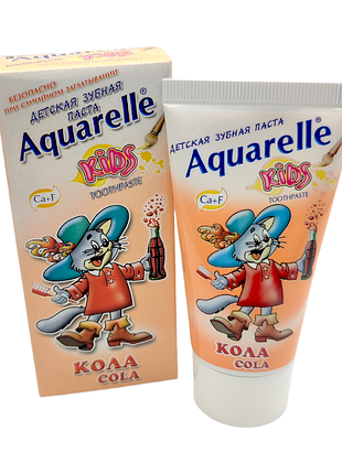 Зубна паста aquarelle kids кола 50 мл.