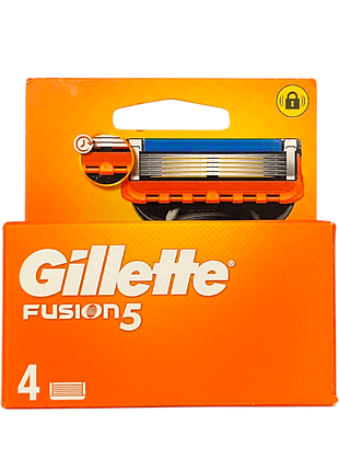 Картриджі gillette fusion 5 4 шт.