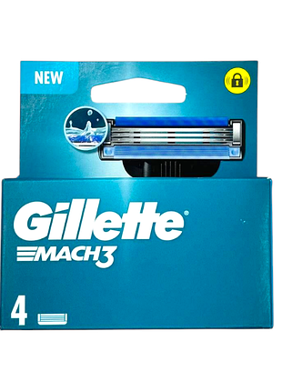 Картриджі gillette mach 3 4 шт.