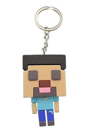 Брелок гумовий minecraft майнкрафт чорний