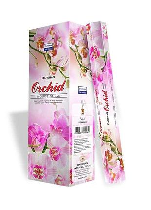 Аромапалочки угольные darshan orchid орхидея 20 шт
