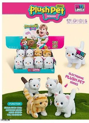 Інтерактивне кошеня maya toys mc-1054 електронна іграшка, що ходить, нявкає та рухає хвостиком