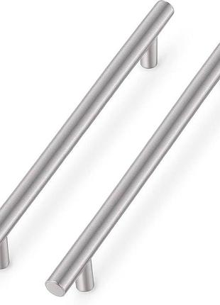 Кухонные ручки probrico silver с расстоянием между отверстиями 256 мм, ручки для шкафчиков из нержавеющей стали в корпусе, мебельн