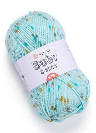Пряжа baby color салатовый 100% акрил 150м 50г 5шт/уп 209 тм yarnart