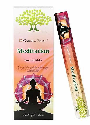Аромапалочки угольные garden fresh meditation медитация 20 шт.